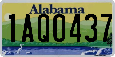AL license plate 1AQ0437