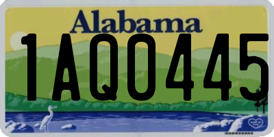 AL license plate 1AQ0445