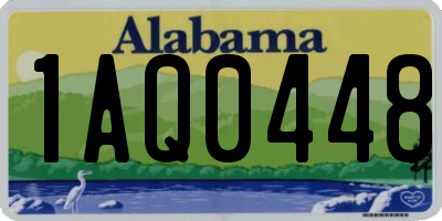 AL license plate 1AQ0448