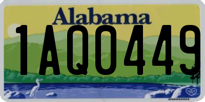 AL license plate 1AQ0449