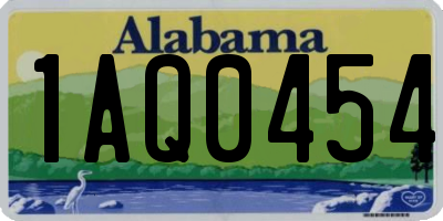 AL license plate 1AQ0454