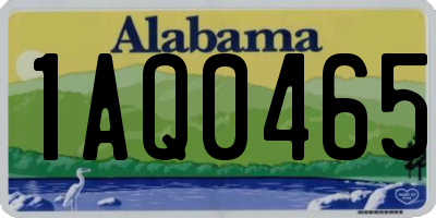 AL license plate 1AQ0465
