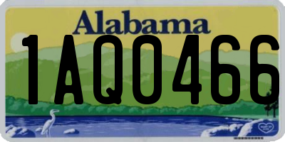 AL license plate 1AQ0466