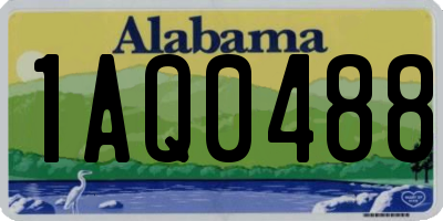 AL license plate 1AQ0488