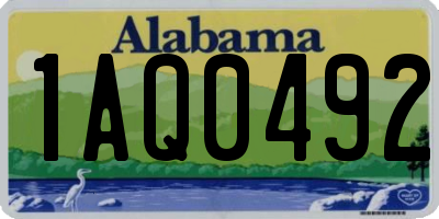 AL license plate 1AQ0492