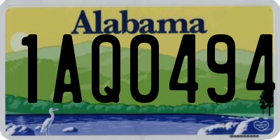 AL license plate 1AQ0494