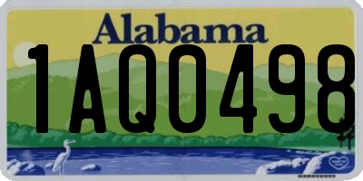 AL license plate 1AQ0498