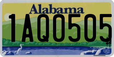 AL license plate 1AQ0505