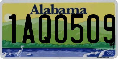 AL license plate 1AQ0509