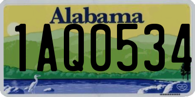 AL license plate 1AQ0534