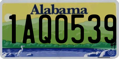 AL license plate 1AQ0539