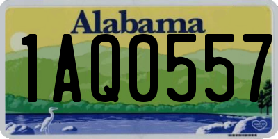 AL license plate 1AQ0557