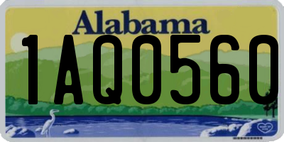 AL license plate 1AQ0560