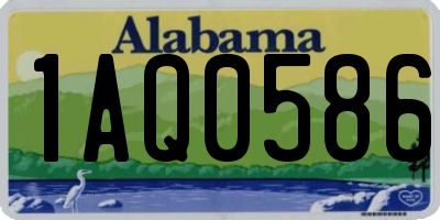 AL license plate 1AQ0586