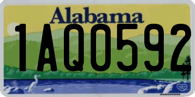 AL license plate 1AQ0592