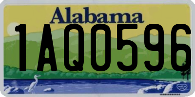 AL license plate 1AQ0596