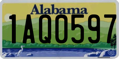 AL license plate 1AQ0597