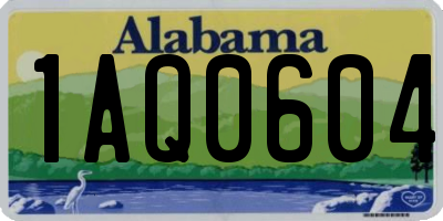 AL license plate 1AQ0604