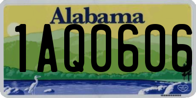 AL license plate 1AQ0606