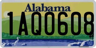 AL license plate 1AQ0608
