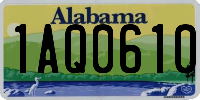 AL license plate 1AQ0610