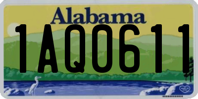 AL license plate 1AQ0611