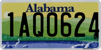 AL license plate 1AQ0624