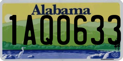 AL license plate 1AQ0633
