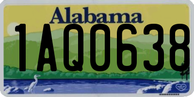 AL license plate 1AQ0638
