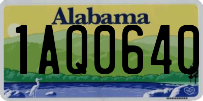 AL license plate 1AQ0640