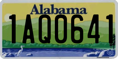 AL license plate 1AQ0641