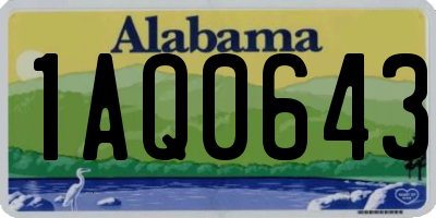 AL license plate 1AQ0643