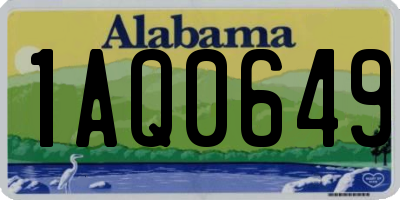 AL license plate 1AQ0649