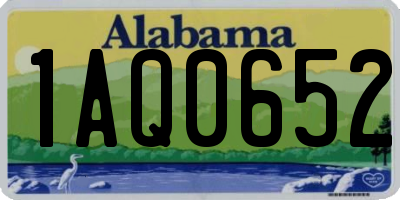 AL license plate 1AQ0652