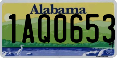 AL license plate 1AQ0653