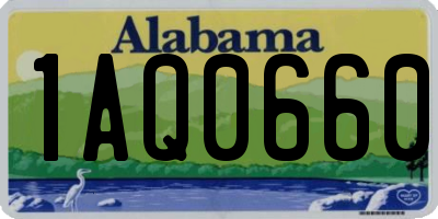 AL license plate 1AQ0660