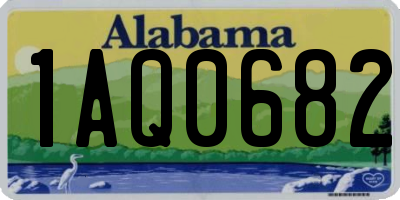 AL license plate 1AQ0682