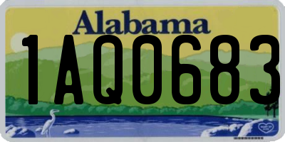 AL license plate 1AQ0683