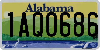 AL license plate 1AQ0686