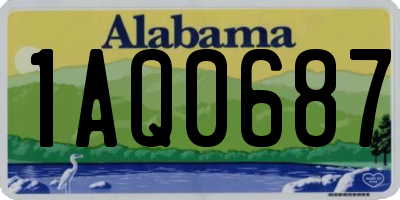 AL license plate 1AQ0687