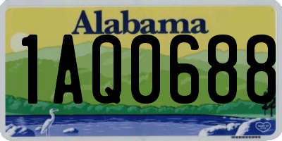 AL license plate 1AQ0688