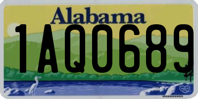 AL license plate 1AQ0689