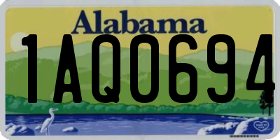 AL license plate 1AQ0694