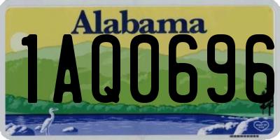AL license plate 1AQ0696