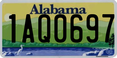 AL license plate 1AQ0697