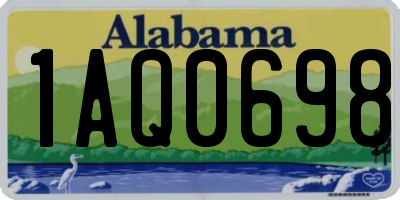 AL license plate 1AQ0698