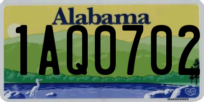 AL license plate 1AQ0702