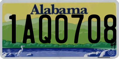AL license plate 1AQ0708