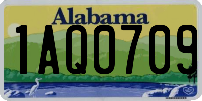 AL license plate 1AQ0709