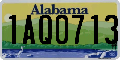 AL license plate 1AQ0713